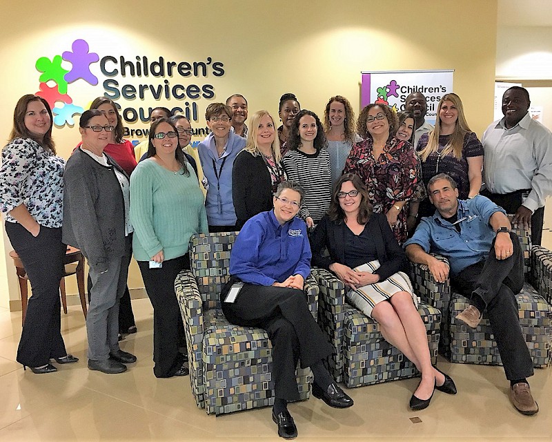 Lynn with Staff of the Children's Services Council of Broward County, Florida